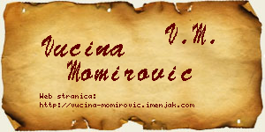 Vucina Momirović vizit kartica
